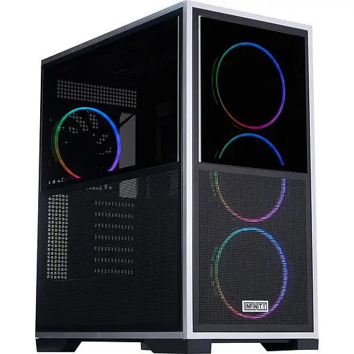 Корпус 1stPlayer IF8-BK-4FO7-14 Black - фото 1