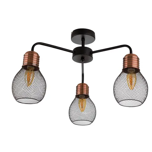 Люстра Brille потолочная лофт E14 40W BK (BL-973C/3)