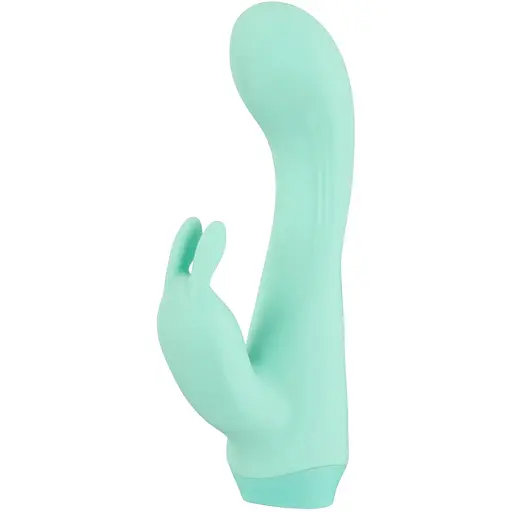 Вібратор-кролик Cuties Mini 13.6 см бірюзовий