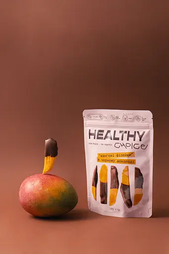 Манговая филейка Healthy Choice в черном шоколаде 55% 185 г - фото 2