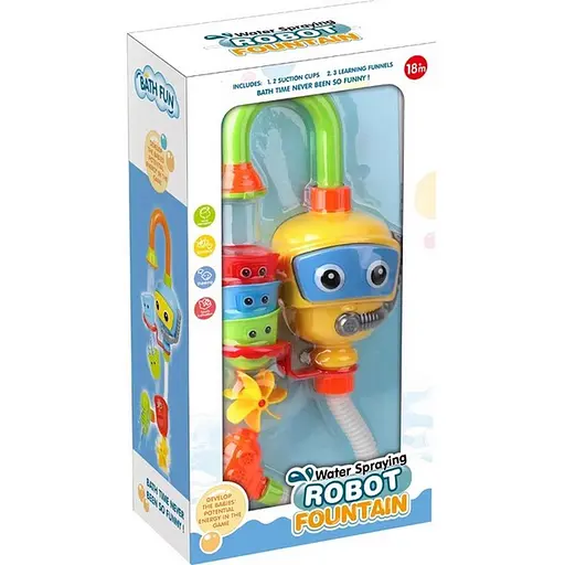 Іграшка для купання "Robot fountain" Bambi 9908-UM, на присосках - фото 1