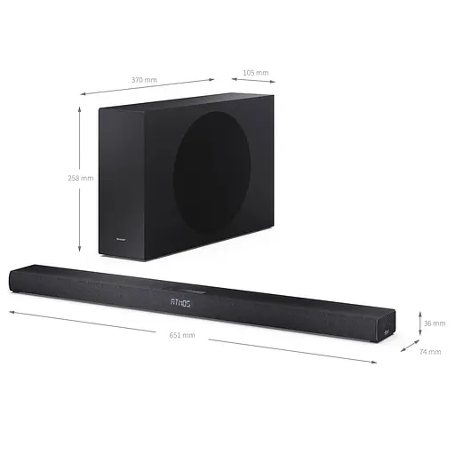 Саундбар Sharp HT-SBW320 Black - фото 11