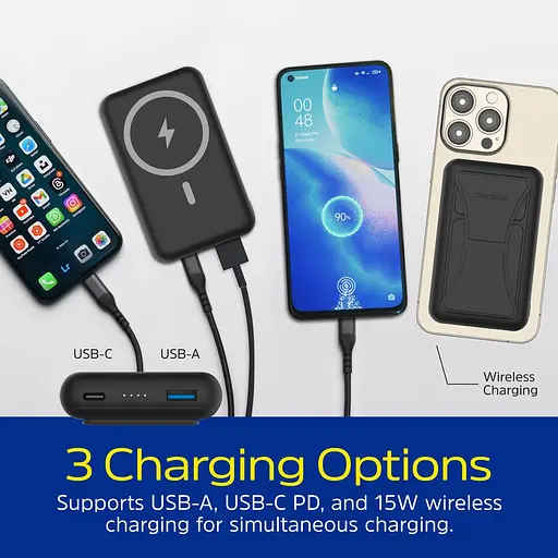 Павербанк Energizer Magnetic Black 10 000 mAh / 22.5 Вт (QM10002PQ) - фото 9