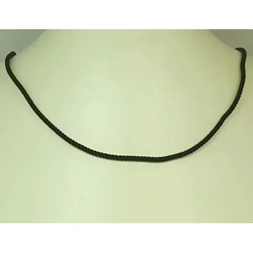 Ювелирный шнурок из текстиля Малина с серебряными вставками. 336/Р 40 60 - фото 3