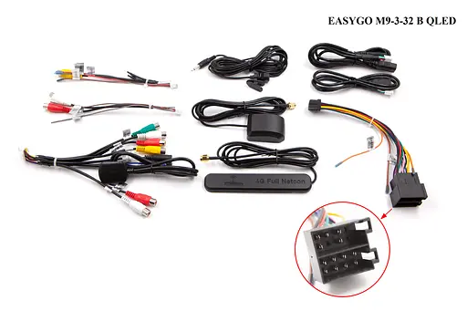 Автомагнітола EasyGo M9-3-32 B QLED - фото 5