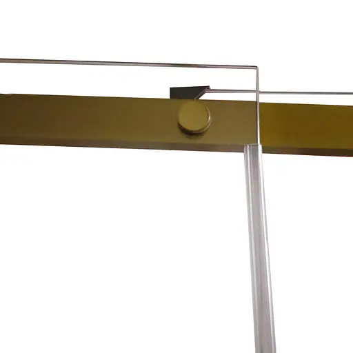 Душова кабіна без піддону Koer SR SC03-90x90x200-TR-12 прозоре скло Easy Clean 6 мм, матове з KR5358, Універсальна, прозорий, золотий - фото 4