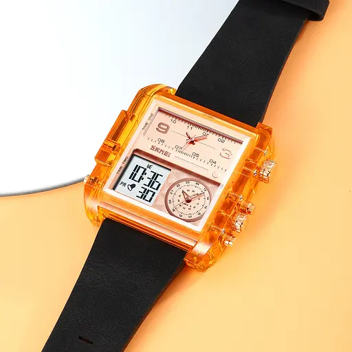 Наручний годинник чоловічий 2020AR Amber-Transparent Skmei acs0030387 - фото 4