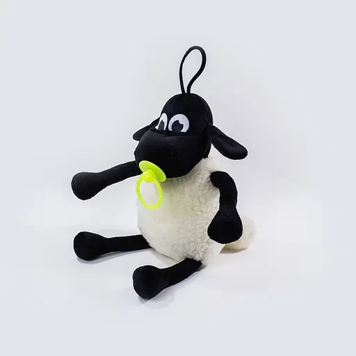 М'яка іграшка Баранчик Тіммі з соскою 36см