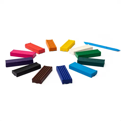 Пластилин 12 цветов, 192 грамм, стек, Увлечения, 99IDEAS - фото 8