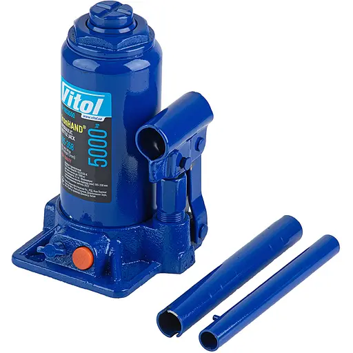 Домкрат гідравлічний телескопічний Iron Hand 5т 185-358 мм 4.1 кг (IH-185355D) - фото 3