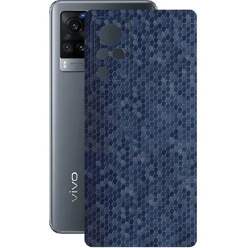 Захисна плівка StatusSKIN для Vivo X60 Pro 5G Корпус Вініл Соти сині - фото 1