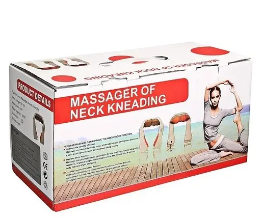 Электрический U-образный массажер Шиацу Lehiko на 6 кнопок 4D 2 в 1 - фото 7