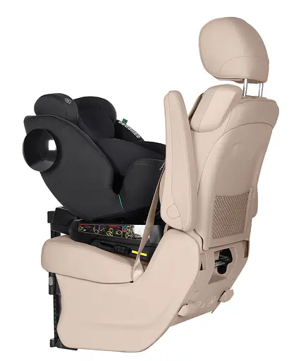 Автокрісло Carrello Genesis+ CRL-12807 Absolute Black з поворотом, опорною стійкою - фото 4