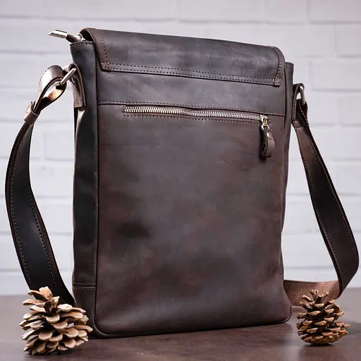 Сумка кожаная мужская SHVIGEL  25х33х9 см sum0012477 - фото 7