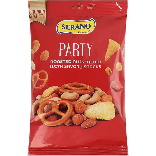 Суміш горіхів з закусками Serano Пікантна 150 г