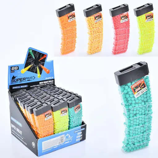 Кулі пластикові 6 мм, колба 5.5x16x2 см, 24 шт. в упаковці - фото 2