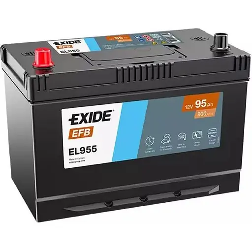 Автомобильный аккумулятор Exide Start-Stop EFB EL955 (+/-) 6СТ-95Ah Asia 800A (EN)