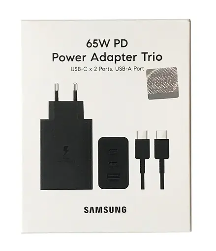 Зарядное устройство для PD Samsung 65W+Type-C кабель Черный Original - фото 2