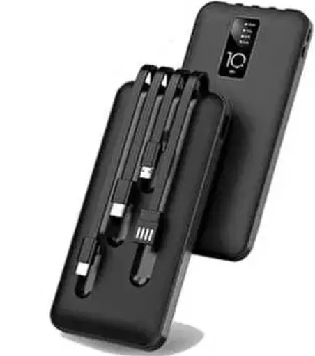 Портативний зовнішній акумулятор Power Bank Powerway TX108 10000mAh (Чорний) - фото 4