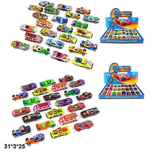 Машинка металева легкова, K110A34/35 (В асортименті) - фото 2