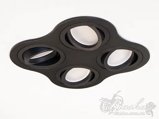 Унікальний чотирьохламповий поворотний точковий алюмінієвий світиль. - фото 1