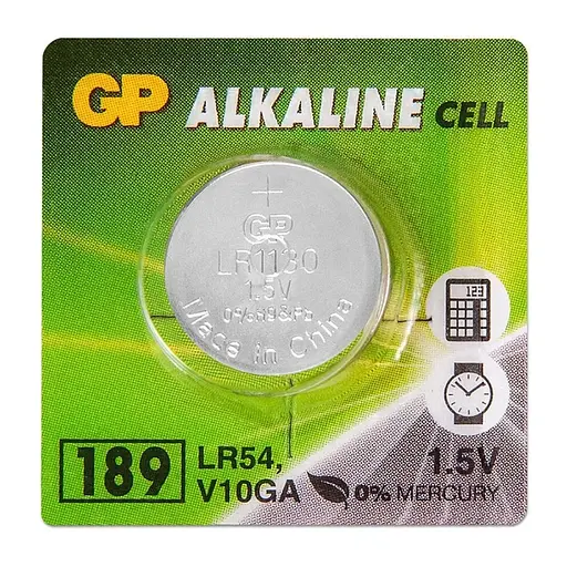Батарейка GP 189/LR54/AG10 Alkaline (10шт) - фото 2