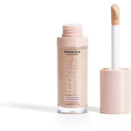 Тональное основание-флюид Parisa Iconic Glow Filter с эффектом сияния 20 мл тон № 603 Peachy fair  - фото 3