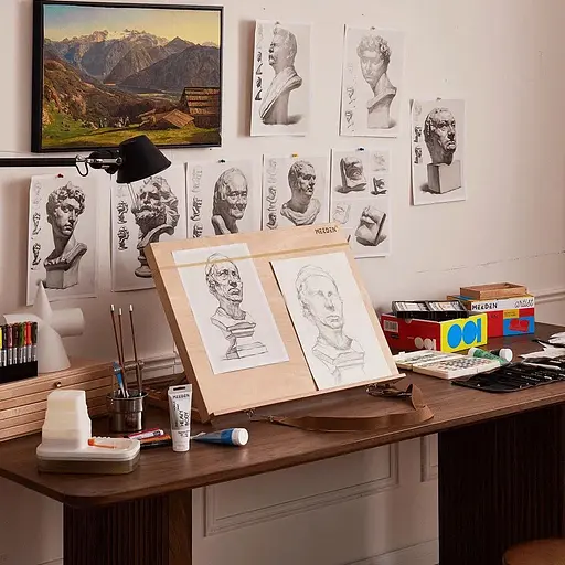 Мольберт-планшет MEEDEN настільний 6076 А2 бук 65,1×48,3×48,3см  - фото 3