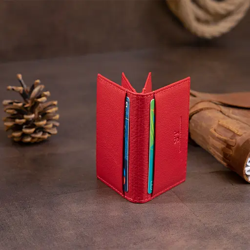 Женский кожаный кошелек-визитница ST Leather 10х6.5х1 см acs0015962 - фото 9