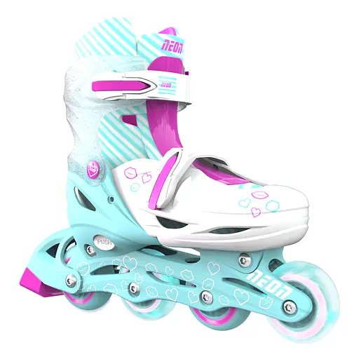 Ролики Neon Combo Skates Размер 30-33 Бирюзовый - фото 2