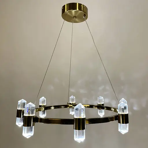 Элегантная люстра с хрустальными элементами Ø 60 см Ст. MJ 237-600 AB | Line F - фото 4