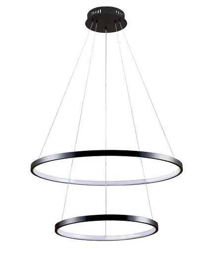 Підвісний світильник, люстра Goldlux 329172 Lea 2 Led 2x35W 4000K 4600Lm IP20 Чорний - фото 2