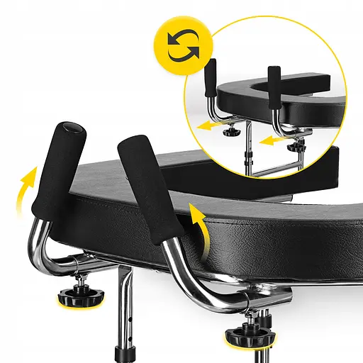 Реабилитационные ходунки 4FIZJO с опорой под локти, складные Black (P-5905973406543) - фото 10