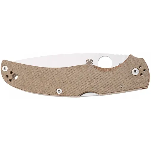 Ніж Spyderco Native Chief Canvas Micarta Brown - фото 5