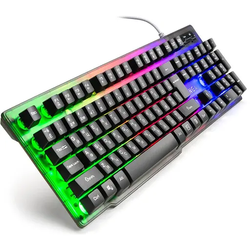 Клавіатура Vinga KB414 USB Black (KB414) - фото 5