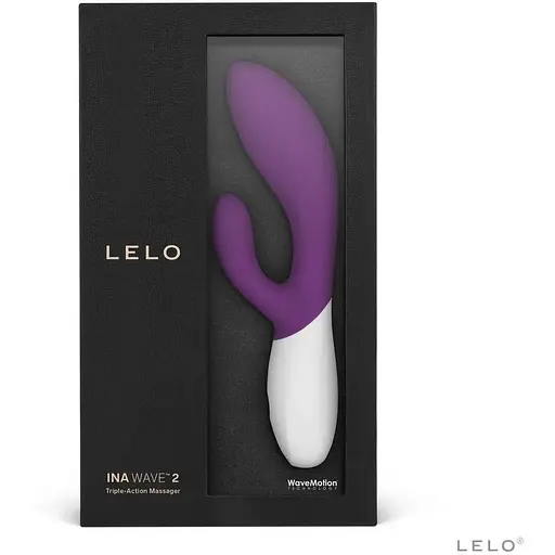 Вибратор-кролик Lelo Ina Wave 2 Plum Технология WaveMotion 8+1 режимов Сливовый - фото 4