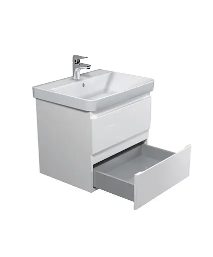 Тумба Мойдодир Unik 60-A Білий з умивальником Vivace 60 Білий - фото 3