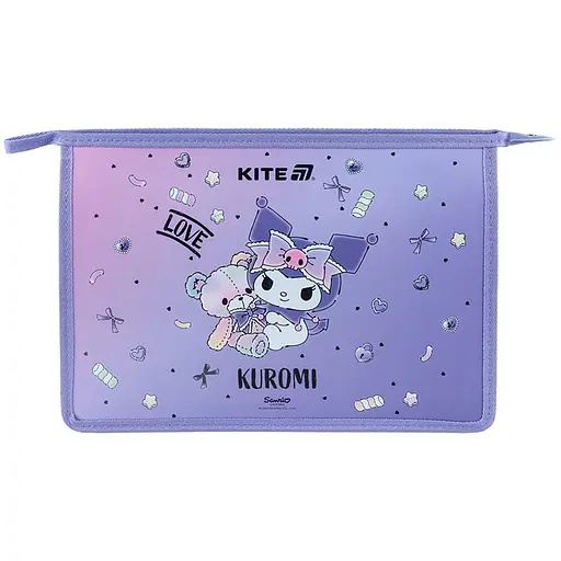 Папка Kite Kuromi A4+ на молнии (HK25-428) - фото 2