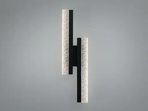 Настінне LED бра Romin планка чорний 16 Вт дві лінії - фото 2