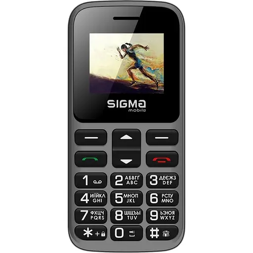 Мобільний телефон (бабушкофон) Sigma mobile Comfort 50 HIT Grey - фото 1