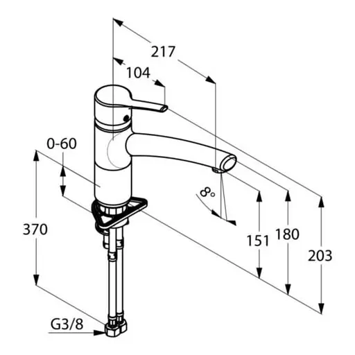 Змішувач для кухни Kludi Trendo 335740575 - фото 2