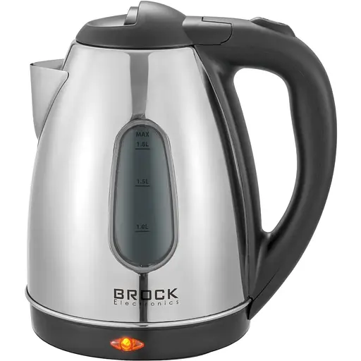 Электрочайник Brock WK 0601 SS 1500Вт/1.8л/тройная система безопасности/нержавейка