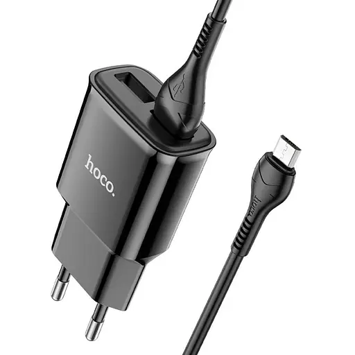 Зарядное устройство с кабелем Hoco C88A Star round + MicroUsb 2 usb 6931474749529 - фото 2