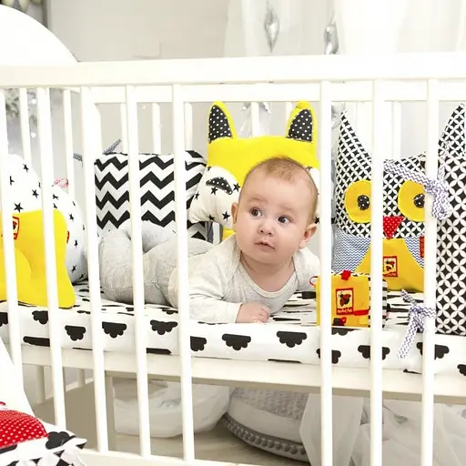 Підвіска-бортик для ліжечка "Подушка B&W" МС 110512-01 - фото 4