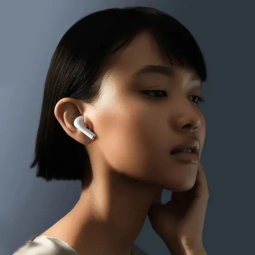 Бездротові навушники Bluetooth Haylou X1, BT5.3, ENC, IPX4, 6h, TWS Earbuds silver 2024 UA UCRF - фото 5