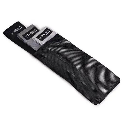 Резинки для фітнесу та спорту Cornix Hip Band набір із тканини 3 шт. XR-0049 - фото 3