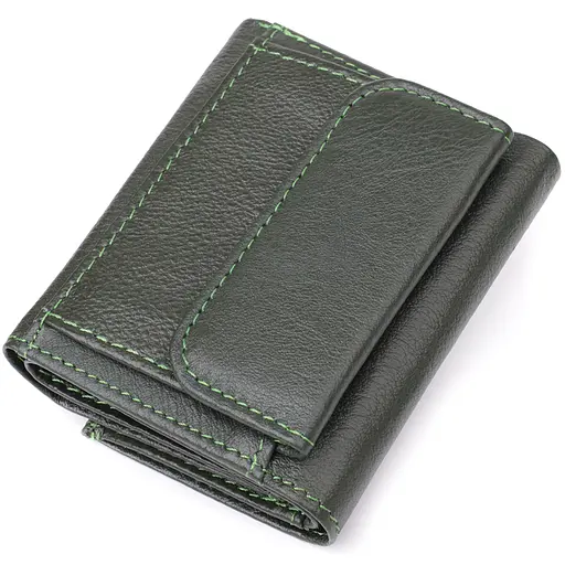 Женский миниатюрный кошелек из натуральной кожи ST Leather 9.5х7.5х2 см acs0029691 - фото 2