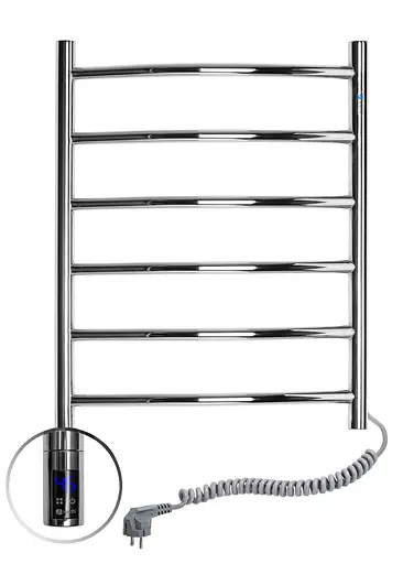 Електрична рушникосушарка Navin Камелія 480x600 Sensor права з таймером 10-007033-4860, Хром, Праве, Електронний - фото 1