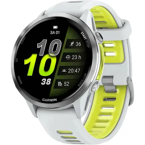 Смарт-часы Garmin Forerunner 970 Titanium with Whitestone Case and Whitestone/Translucent Amp Yellow Band 010-02969-11 (142390)