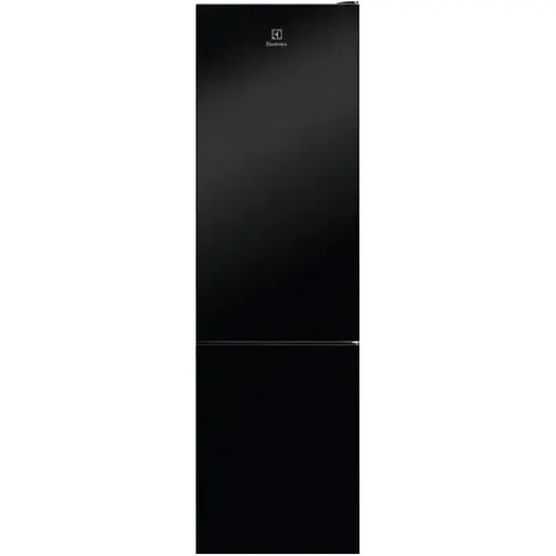 Холодильник Electrolux с нижней морозильной камерой. Холодильная камера 244 л, морозильная камера 94 л, А+, инвертор, внутренний дисплей, черный + стекло. - фото 1